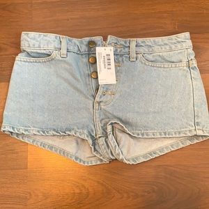 Never worn, tags still on American Apparel Jean shorts.